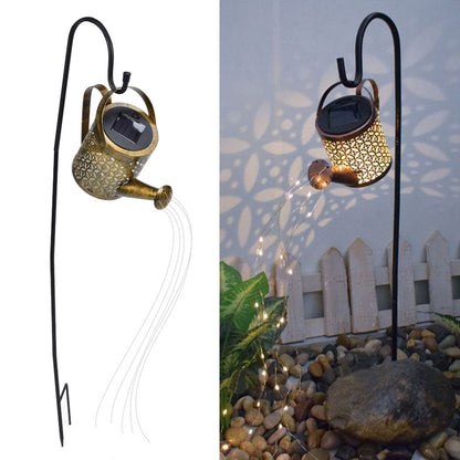 Solar Watering Can Lights Automatic Unique Rust Proof Convenient Retro Kettle Shape LanternS S Shape V1294-YM0523-3119210208313
