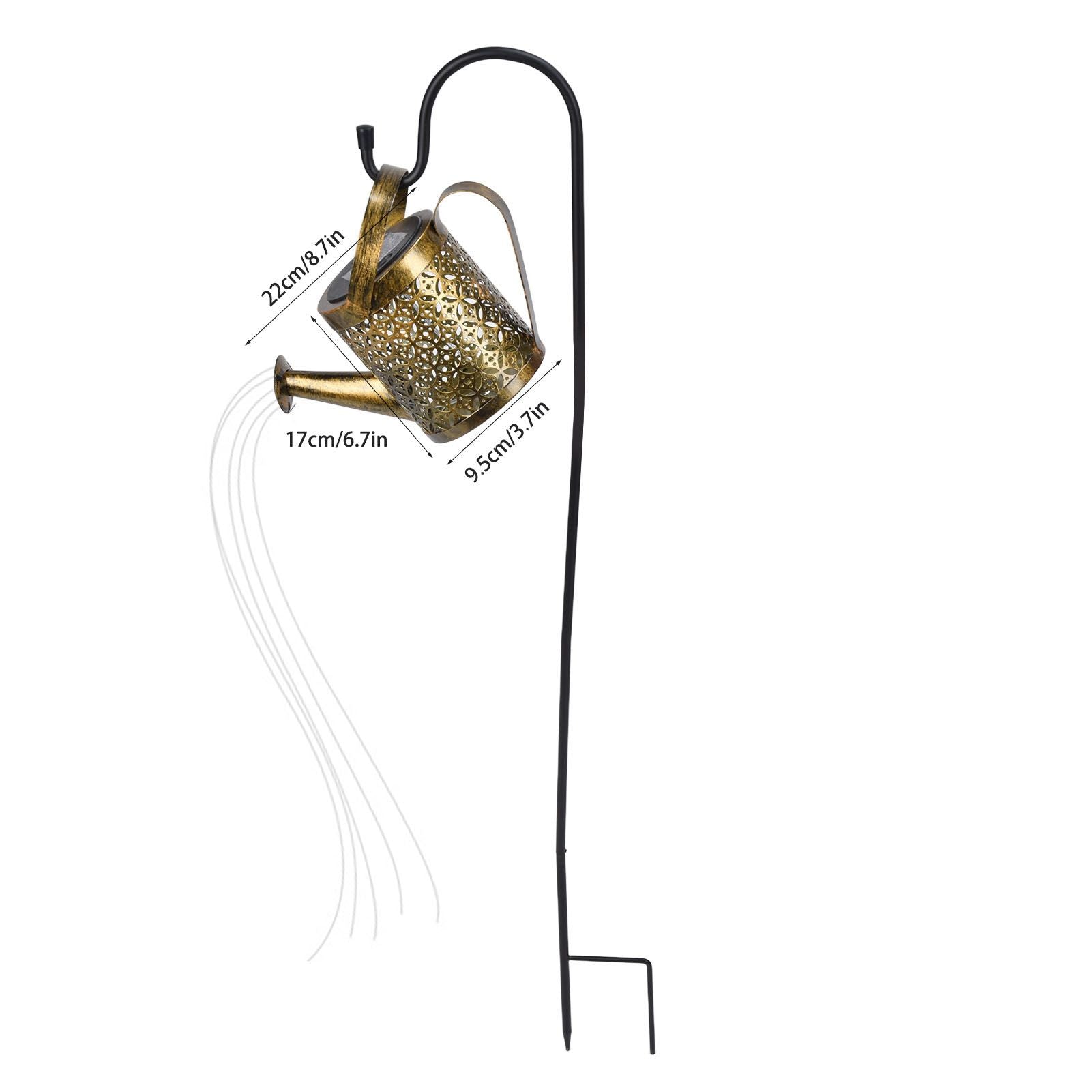 Solar Watering Can Lights Automatic Unique Rust Proof Convenient Retro Kettle Shape LanternS S Shape V1294-YM0523-3119210208313
