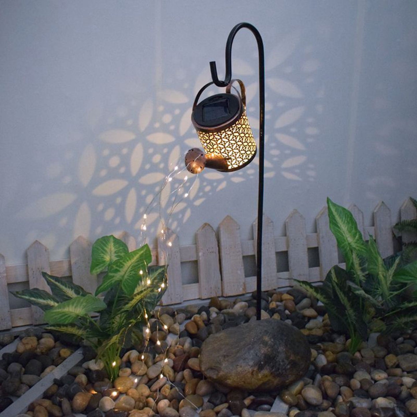 Solar Watering Can Lights Automatic Unique Rust Proof Convenient Retro Kettle Shape LanternS S Shape V1294-YM0523-3119210208313