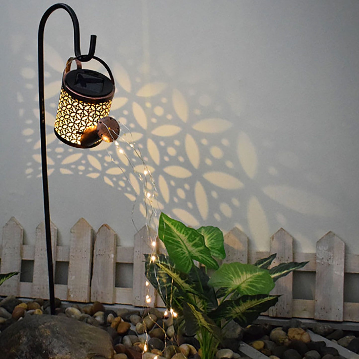 Solar Watering Can Lights Automatic Unique Rust Proof Convenient Retro Kettle Shape LanternS S Shape V1294-YM0523-3119210208313