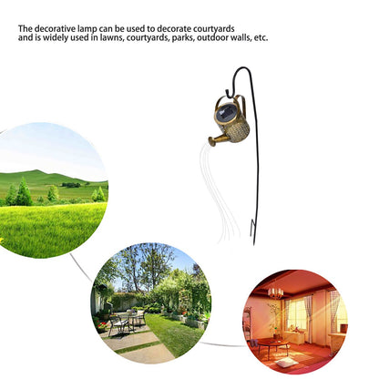 Solar Watering Can Lights Automatic Unique Rust Proof Convenient Retro Kettle Shape LanternS S Shape V1294-YM0523-3119210208313