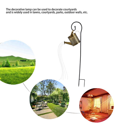 Solar Watering Can Lights Automatic Unique Rust Proof Convenient Retro Kettle Shape LanternS G Shape V1294-YM0523-3119210208314