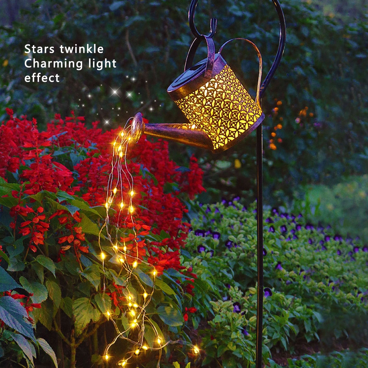 Solar Watering Can Lights Automatic Unique Rust Proof Convenient Retro Kettle Shape LanternS G Shape V1294-YM0523-3119210208314