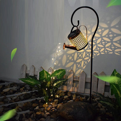 Solar Watering Can Lights Automatic Unique Rust Proof Convenient Retro Kettle Shape LanternS G Shape V1294-YM0523-3119210208314