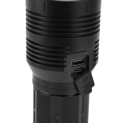 Strong Light Flashlight Digital Display Rainproof Rechargeable Flashlight for Camping Emergency Lighting Work V1294-YM0523-3119210209411