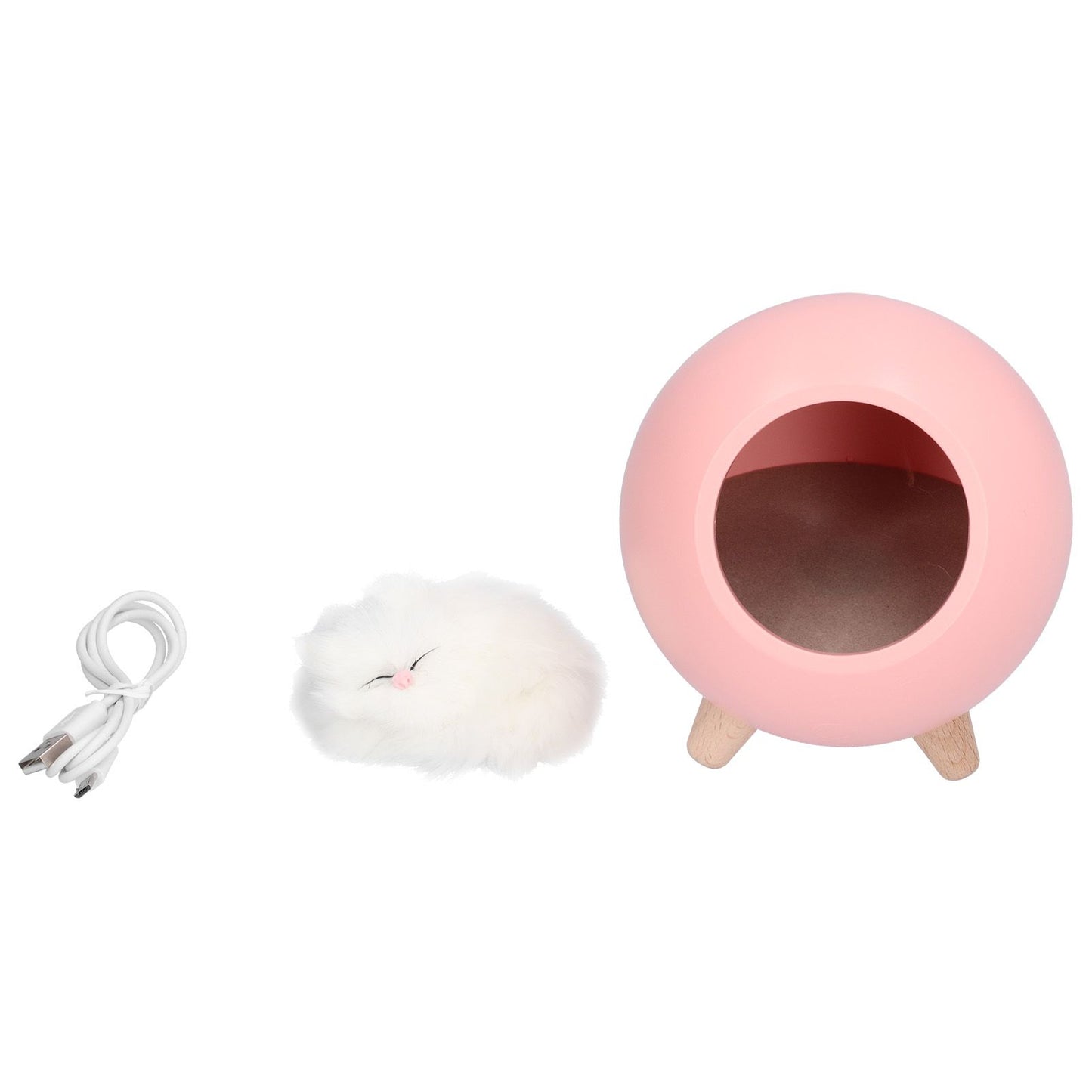 Cute Cat Touch Led Night Light with USB Cable Rechargeable Touch Dimming Cat House LED Night Light for Bedroom V1294-YM0523-3119210211411