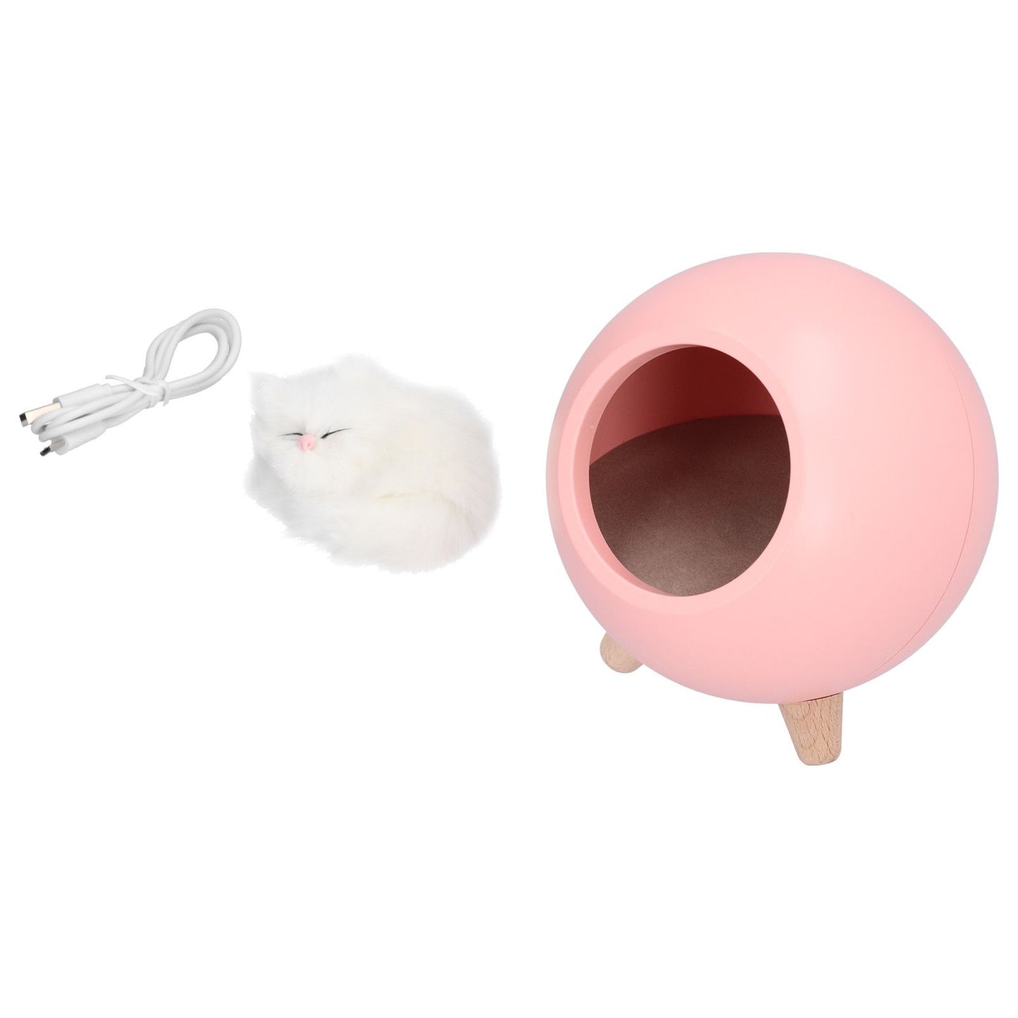 Cute Cat Touch Led Night Light with USB Cable Rechargeable Touch Dimming Cat House LED Night Light for Bedroom V1294-YM0523-3119210211411