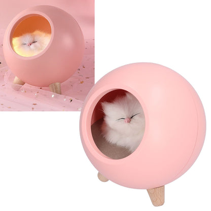 Cute Cat Touch Led Night Light with USB Cable Rechargeable Touch Dimming Cat House LED Night Light for Bedroom V1294-YM0523-3119210211411