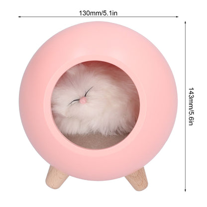 Cute Cat Touch Led Night Light with USB Cable Rechargeable Touch Dimming Cat House LED Night Light for Bedroom V1294-YM0523-3119210211411