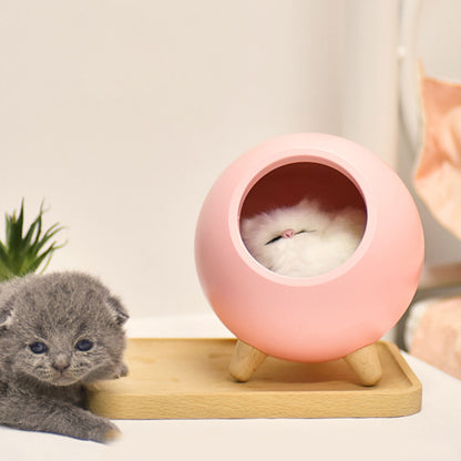 Cute Cat Touch Led Night Light with USB Cable Rechargeable Touch Dimming Cat House LED Night Light for Bedroom V1294-YM0523-3119210211411