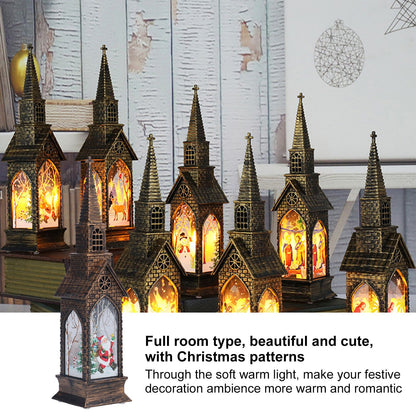 Christmas Lights Lantern Candlestick Christmas Desktop Decoration LED Small Night LightsElder V1294-YM0523-3119210223112