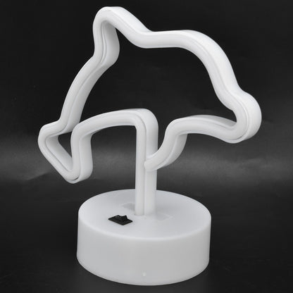 LED Dolphin Neon Light USB Or Battery Powered Unique Room Decoration Accessory with Base V1294-YM0523-3119210225511