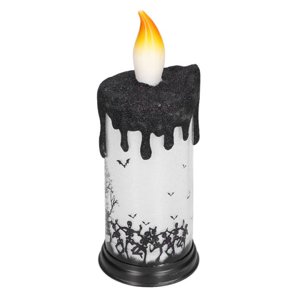 Halloween Snow Globe Candles Light LED Terrorist Decoration Electronic Candle Lamp for Party HolidayDancing V1294-YM0523-3119210233612