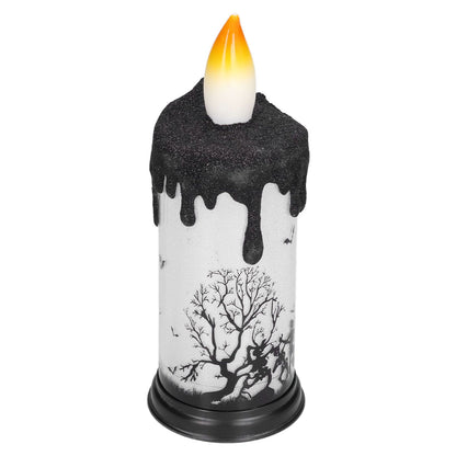 Halloween Snow Globe Candles Light LED Terrorist Decoration Electronic Candle Lamp for Party HolidayDancing V1294-YM0523-3119210233612