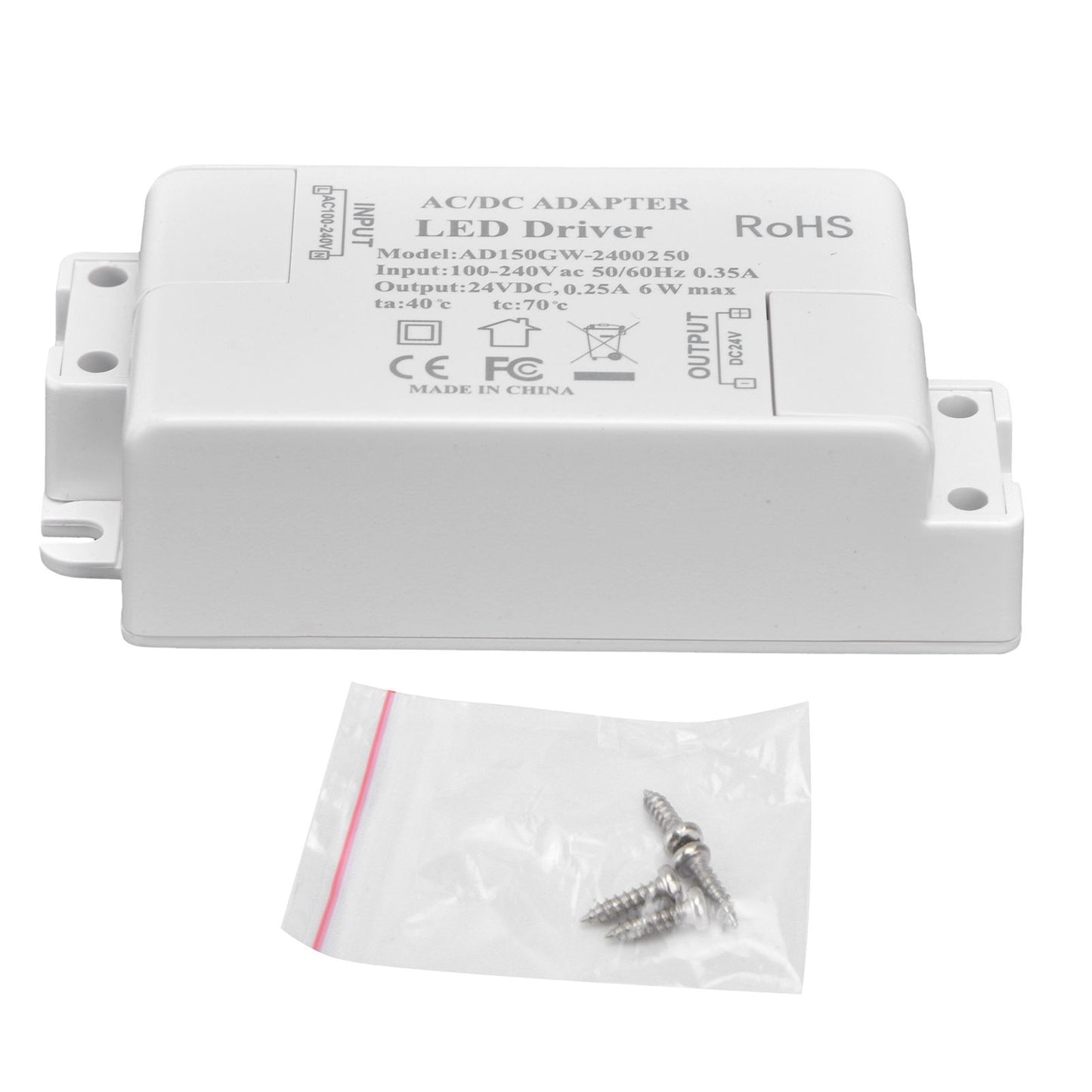 LED Driver AC and DC Waterproof Power Supply Transformer Driver for Low Voltage LED Lamps V1294-YM0523-3119210236711