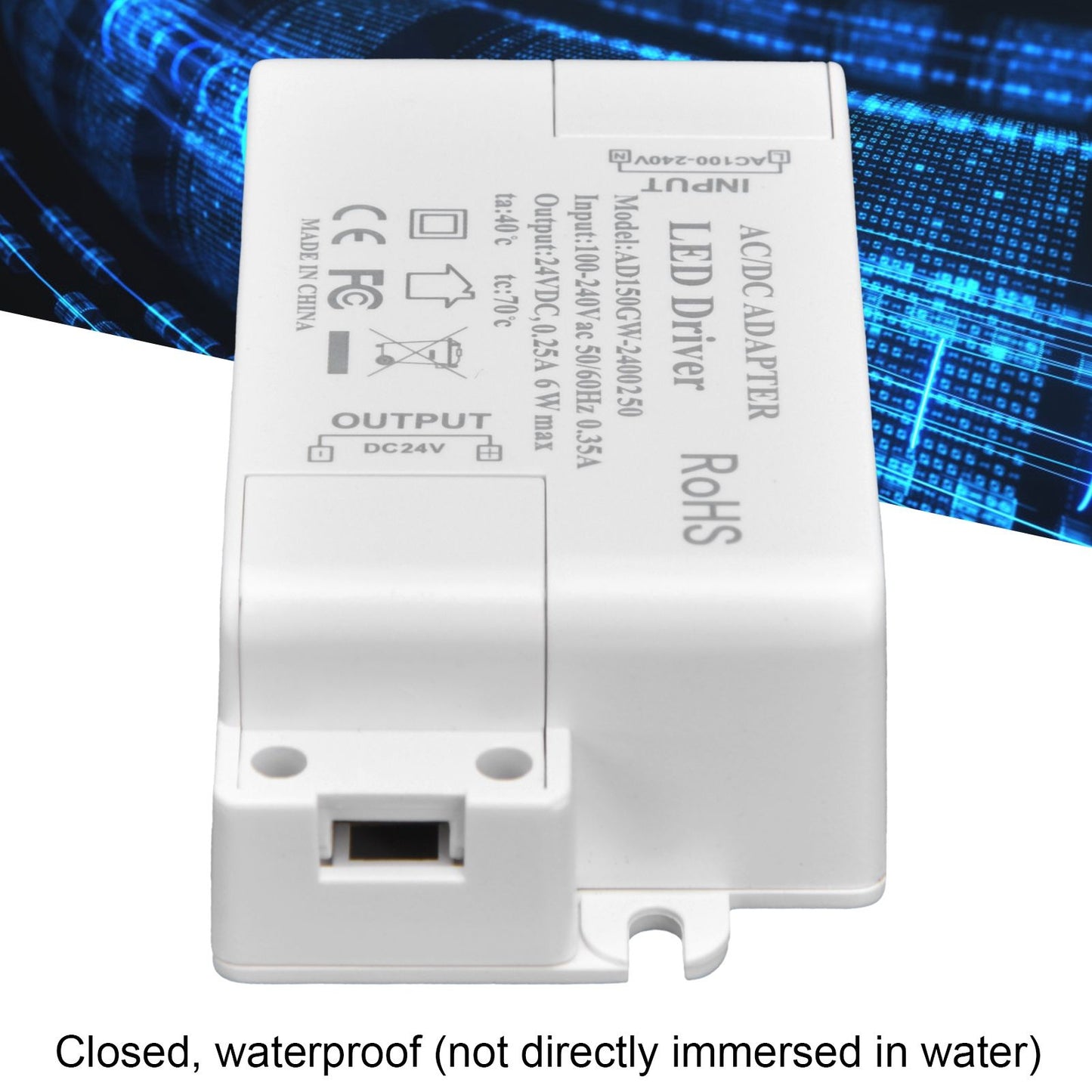 LED Driver AC and DC Waterproof Power Supply Transformer Driver for Low Voltage LED Lamps V1294-YM0523-3119210236711