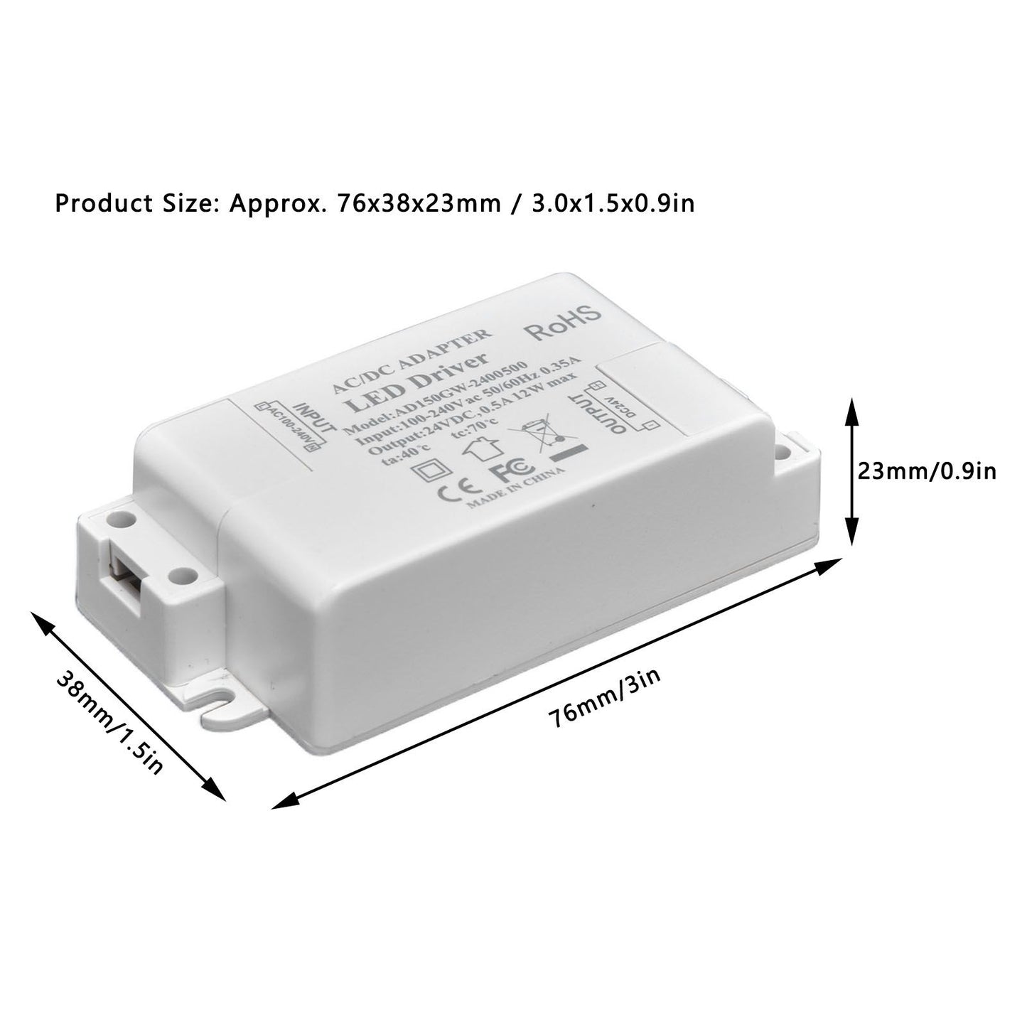 12W LED Driver Low Voltage Constant Current LED Power Supply Transformer for LED Lights V1294-YM0523-3119210237111