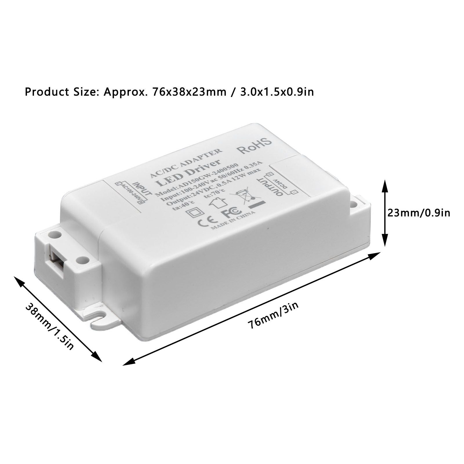 12W LED Driver Low Voltage Constant Current LED Power Supply Transformer for LED Lights V1294-YM0523-3119210237111