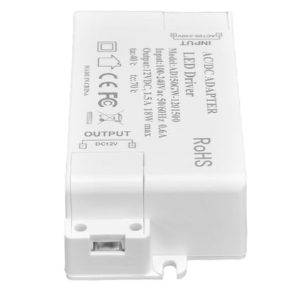 LED Driver 18W Power Supply Transformer AC100-240V to DC12V 1.5A Output for LED Light Desk Lamp Outdoor Light V1294-YM0523-3119210238211