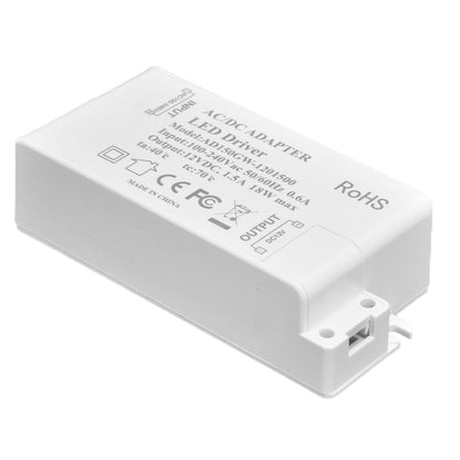 LED Driver 18W Power Supply Transformer AC100-240V to DC12V 1.5A Output for LED Light Desk Lamp Outdoor Light V1294-YM0523-3119210238211