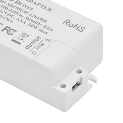 LED Driver 18W Power Supply Transformer AC100-240V to DC12V 1.5A Output for LED Light Desk Lamp Outdoor Light V1294-YM0523-3119210238211