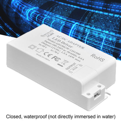 LED Driver 18W Power Supply Transformer AC100-240V to DC12V 1.5A Output for LED Light Desk Lamp Outdoor Light V1294-YM0523-3119210238211