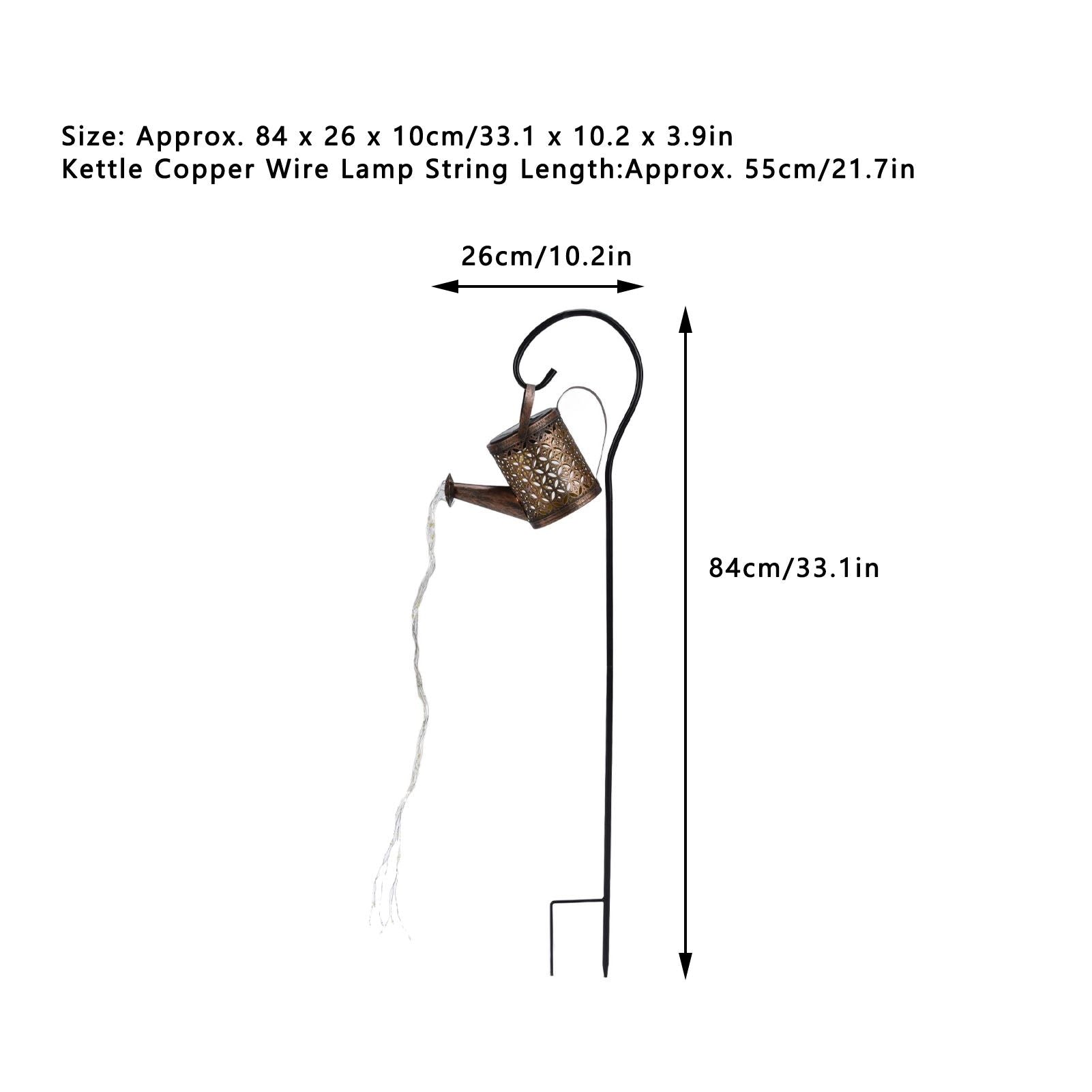 Solar Kettle Lawn Light Beautiful Convenient Solar Watering Can Lights for Garden Yard Decoration V1294-YM0523-3119210241311