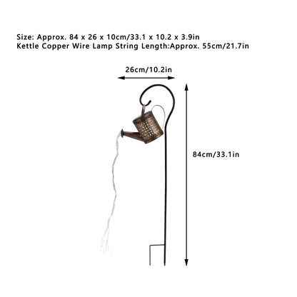 Solar Kettle Lawn Light Beautiful Convenient Solar Watering Can Lights for Garden Yard Decoration V1294-YM0523-3119210241311