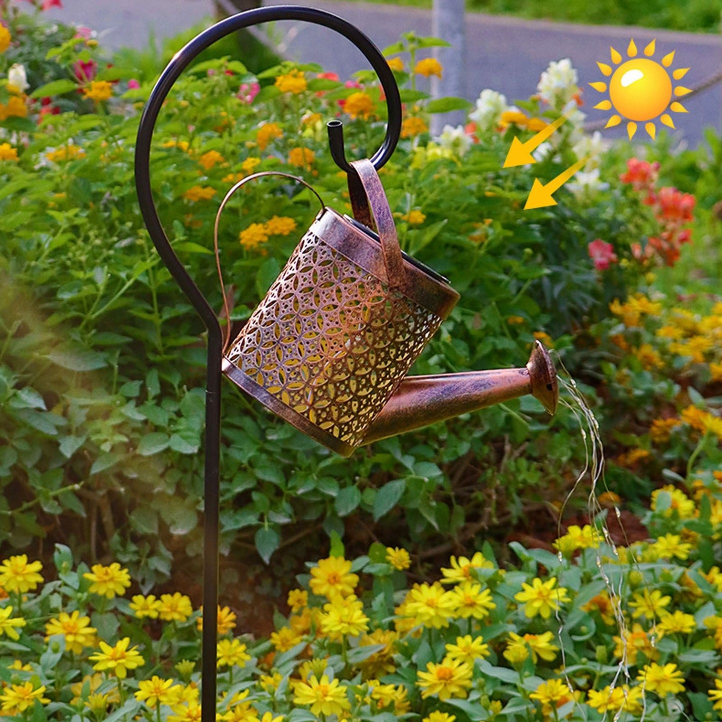 Solar Kettle Lawn Light Beautiful Convenient Solar Watering Can Lights for Garden Yard Decoration V1294-YM0523-3119210241311