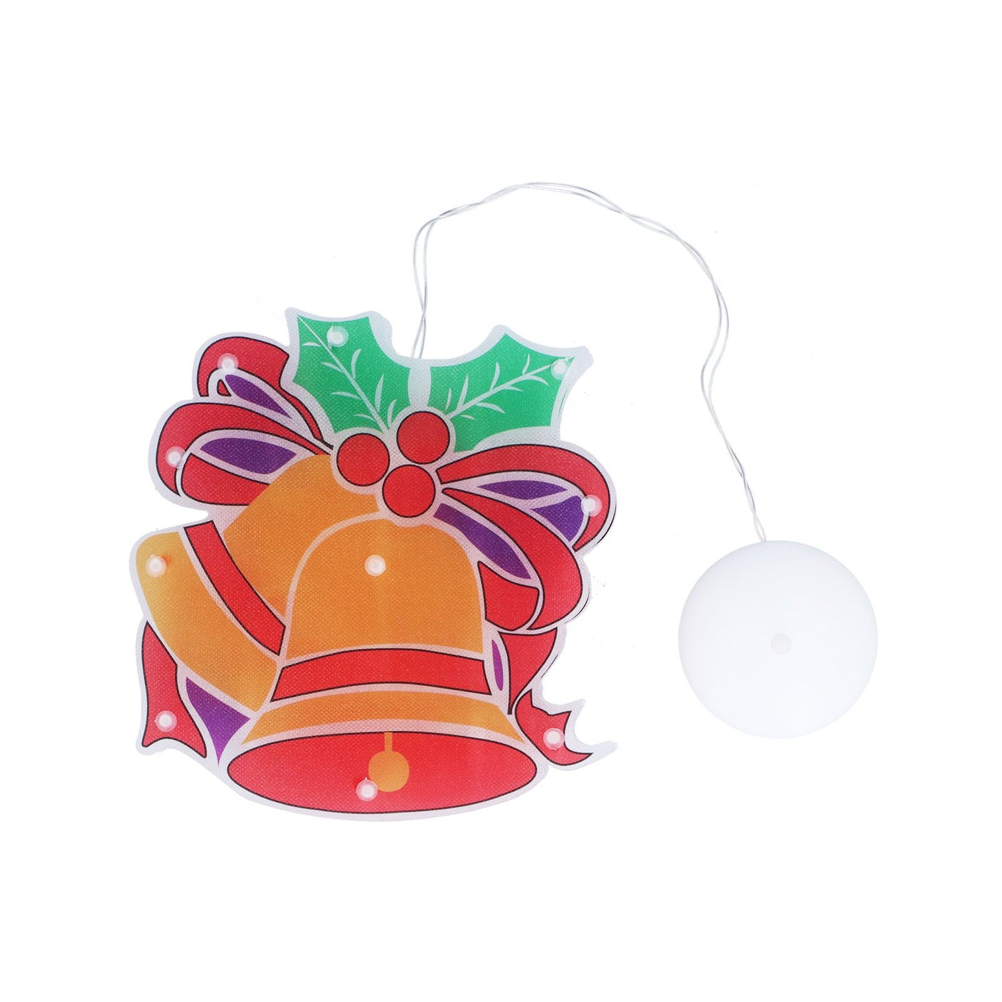 LED Christmas Decoration Lights Battery Powered Window Hanging Decor with Suction Cup for Christmas Party V1294-YM0523-3119210242211
