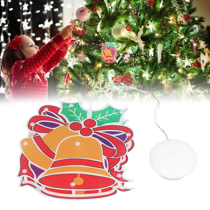LED Christmas Decoration Lights Battery Powered Window Hanging Decor with Suction Cup for Christmas Party V1294-YM0523-3119210242211