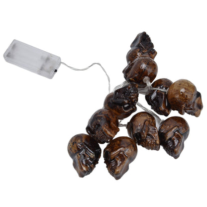 Ghost Skull Lantern LED Lighted Halloween String Lights for Indoor Outdoor Party Yard Patio Tree V1294-YM0523-3119210243311