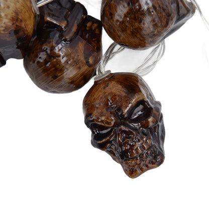 Ghost Skull Lantern LED Lighted Halloween String Lights for Indoor Outdoor Party Yard Patio Tree V1294-YM0523-3119210243311