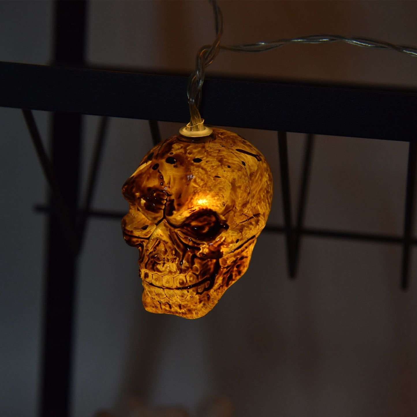 Ghost Skull Lantern LED Lighted Halloween String Lights for Indoor Outdoor Party Yard Patio Tree V1294-YM0523-3119210243311
