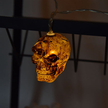 Ghost Skull Lantern LED Lighted Halloween String Lights for Indoor Outdoor Party Yard Patio Tree V1294-YM0523-3119210243311