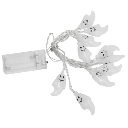 Halloween String Lights 10LED Battery Powered Decorative Ghost String Lamps for Indoor Outdoor Party V1294-YM0523-3119210243611