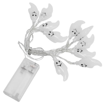 Halloween String Lights 10LED Battery Powered Decorative Ghost String Lamps for Indoor Outdoor Party V1294-YM0523-3119210243611