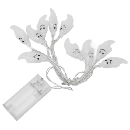 Halloween String Lights 10LED Battery Powered Decorative Ghost String Lamps for Indoor Outdoor Party V1294-YM0523-3119210243611