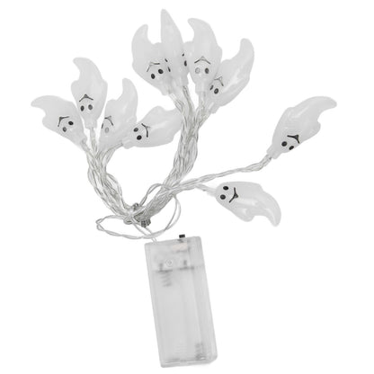 Halloween String Lights 10LED Battery Powered Decorative Ghost String Lamps for Indoor Outdoor Party V1294-YM0523-3119210243611
