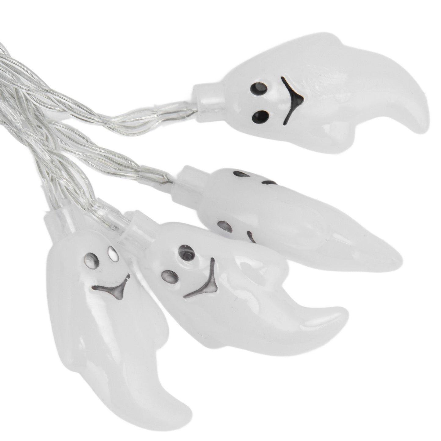 Halloween String Lights 10LED Battery Powered Decorative Ghost String Lamps for Indoor Outdoor Party V1294-YM0523-3119210243611