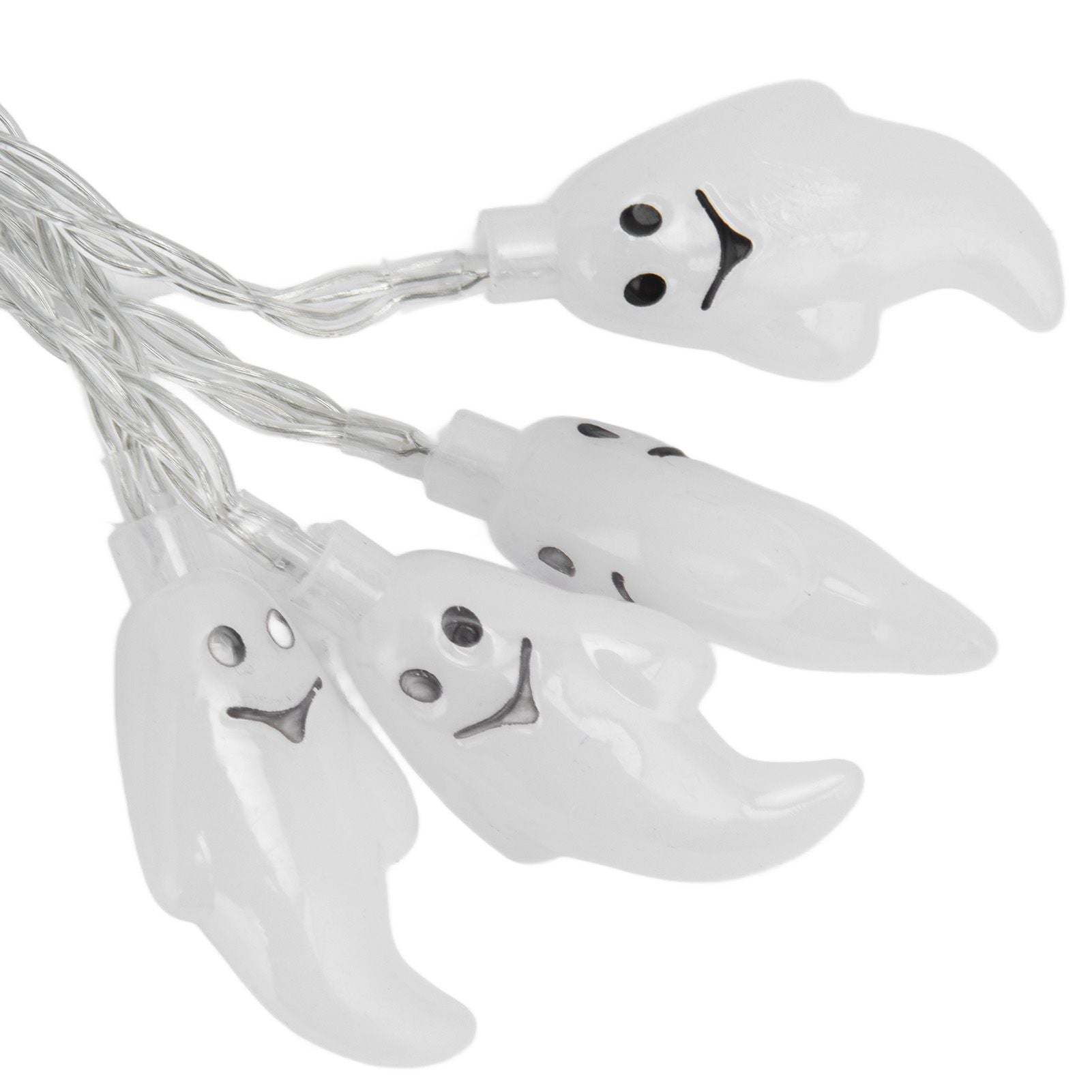 Halloween String Lights 10LED Battery Powered Decorative Ghost String Lamps for Indoor Outdoor Party V1294-YM0523-3119210243611