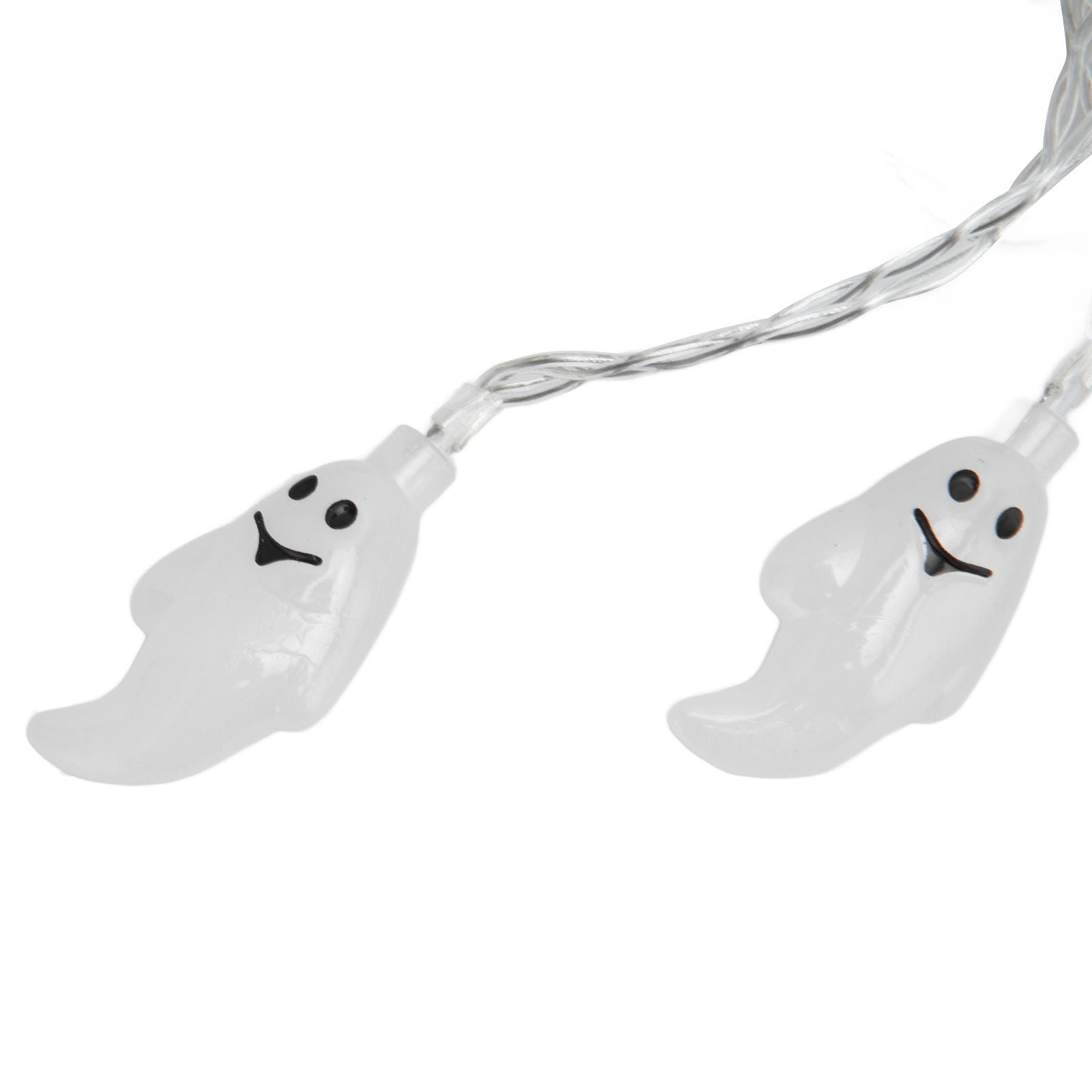 Halloween String Lights 10LED Battery Powered Decorative Ghost String Lamps for Indoor Outdoor Party V1294-YM0523-3119210243611