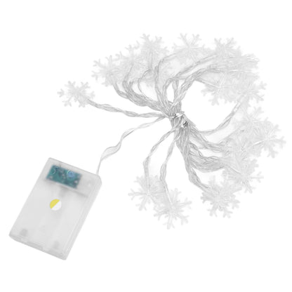 LED Snowflake Light String 20LED Battery Operated LED String Lights for Holiday Xmas Indoor Outdoor Party V1294-YM0523-3119210243811