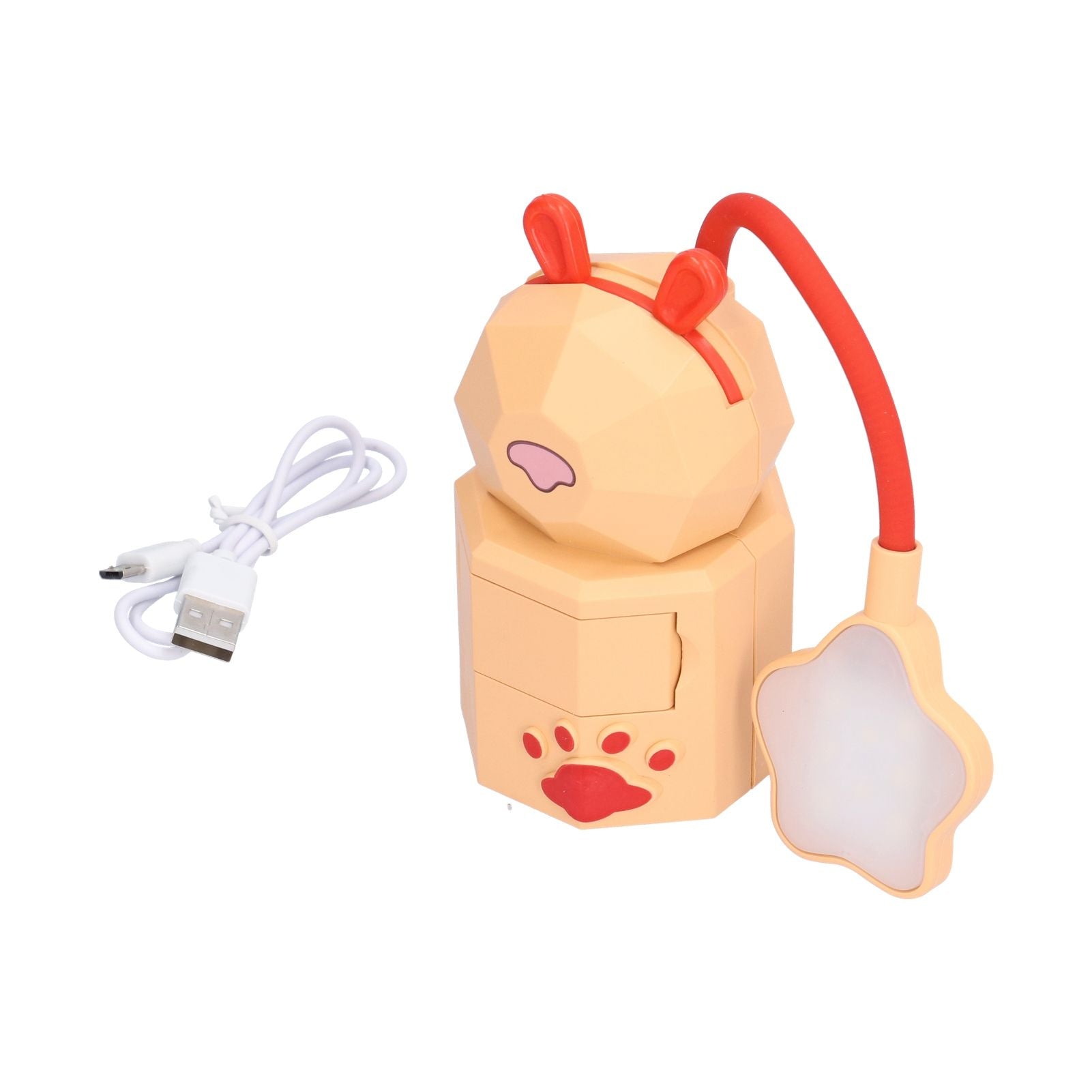 LED Desk Lamp Cartoon Desk Light USB Charging Warm White Light Easy to Operate Student Dormitory Reading V1294-YM0523-3119210244213