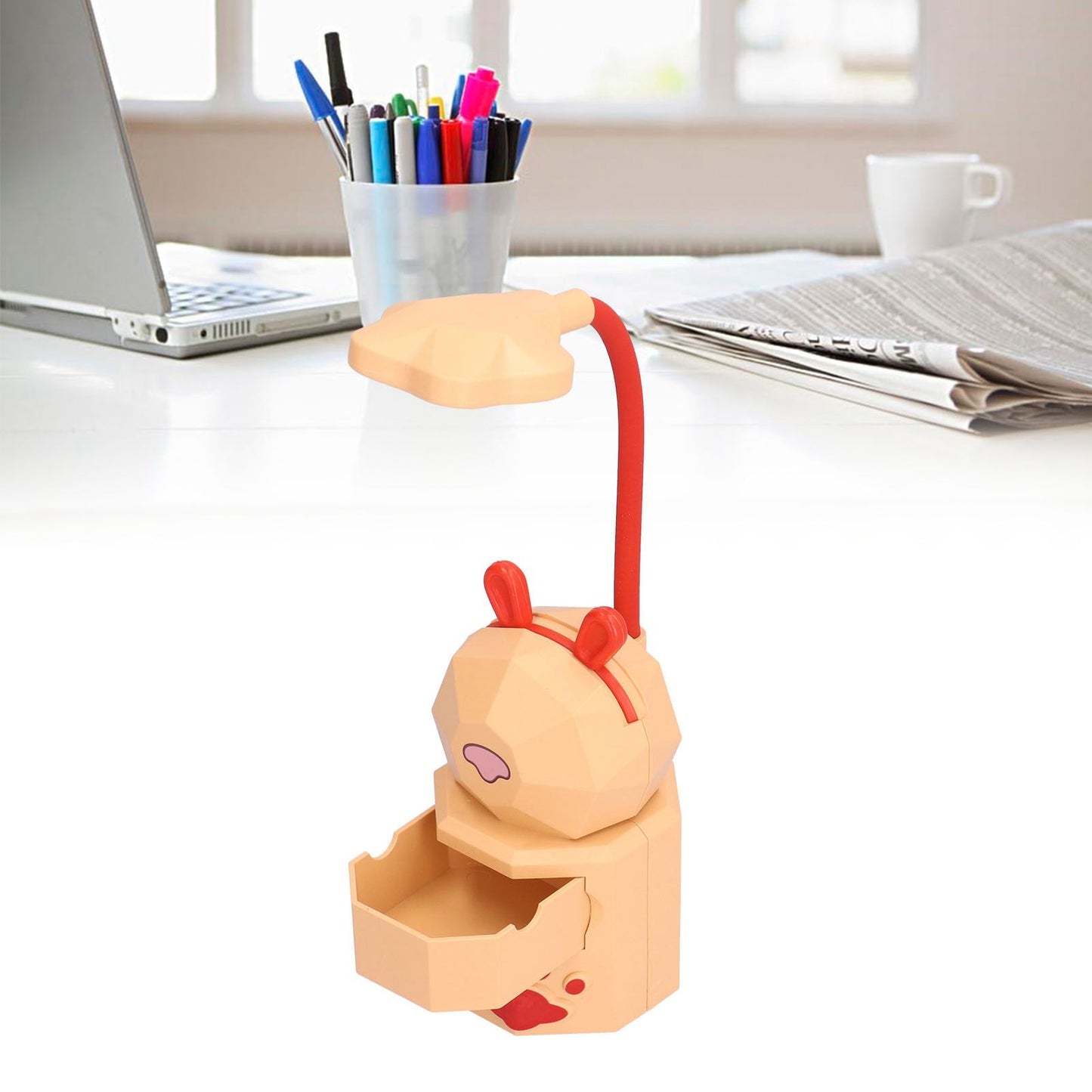 LED Desk Lamp Cartoon Desk Light USB Charging Warm White Light Easy to Operate Student Dormitory Reading V1294-YM0523-3119210244213