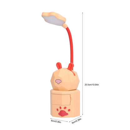 LED Desk Lamp Cartoon Desk Light USB Charging Warm White Light Easy to Operate Student Dormitory Reading V1294-YM0523-3119210244213