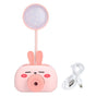 LED Folding Desk Lamp Cartoon Animal Multifunction Table Lamp Pen Holder Pencil Sharpener for Home OfficePink V1294-YM0523-3119210244313
