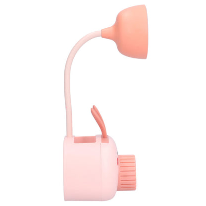 LED Folding Desk Lamp Cartoon Animal Multifunction Table Lamp Pen Holder Pencil Sharpener for Home OfficePink V1294-YM0523-3119210244313