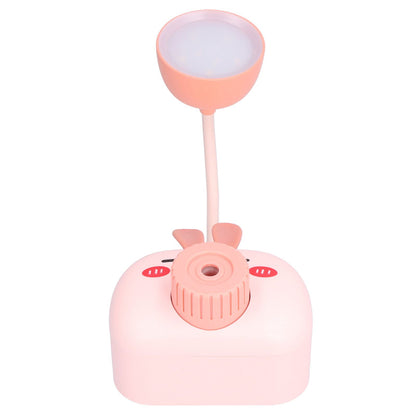 LED Folding Desk Lamp Cartoon Animal Multifunction Table Lamp Pen Holder Pencil Sharpener for Home OfficePink V1294-YM0523-3119210244313
