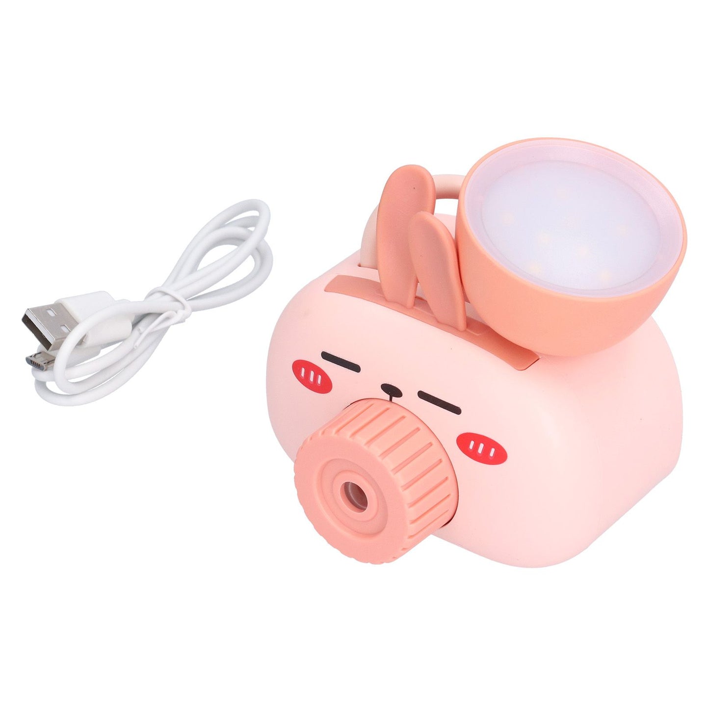 LED Folding Desk Lamp Cartoon Animal Multifunction Table Lamp Pen Holder Pencil Sharpener for Home OfficePink V1294-YM0523-3119210244313